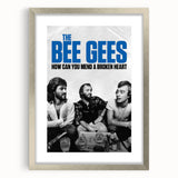 The Bee Gees Vintage 2020s Poster – Retro Music Film Wall Art Print