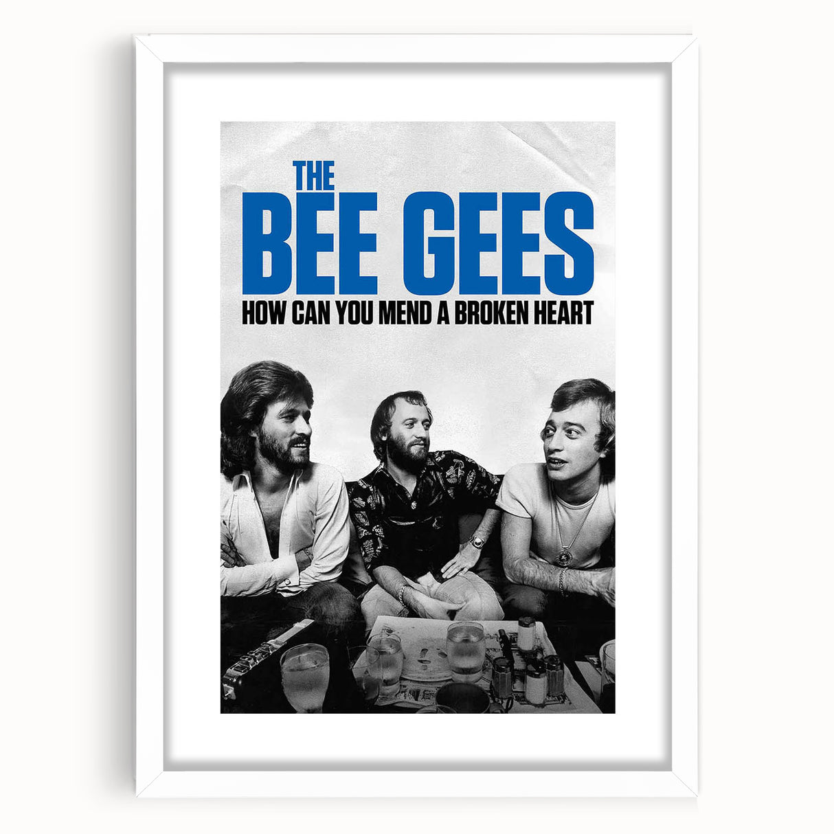 The Bee Gees Vintage 2020s Poster – Retro Music Film Wall Art Print