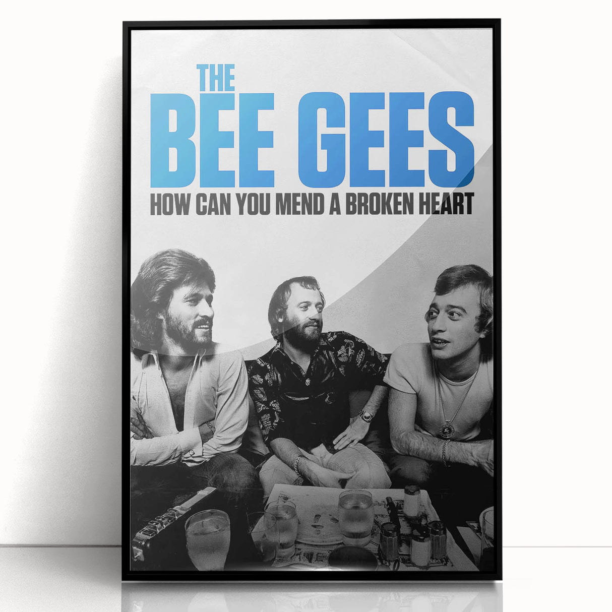 The Bee Gees Vintage 2020s Poster – Retro Music Film Wall Art Print