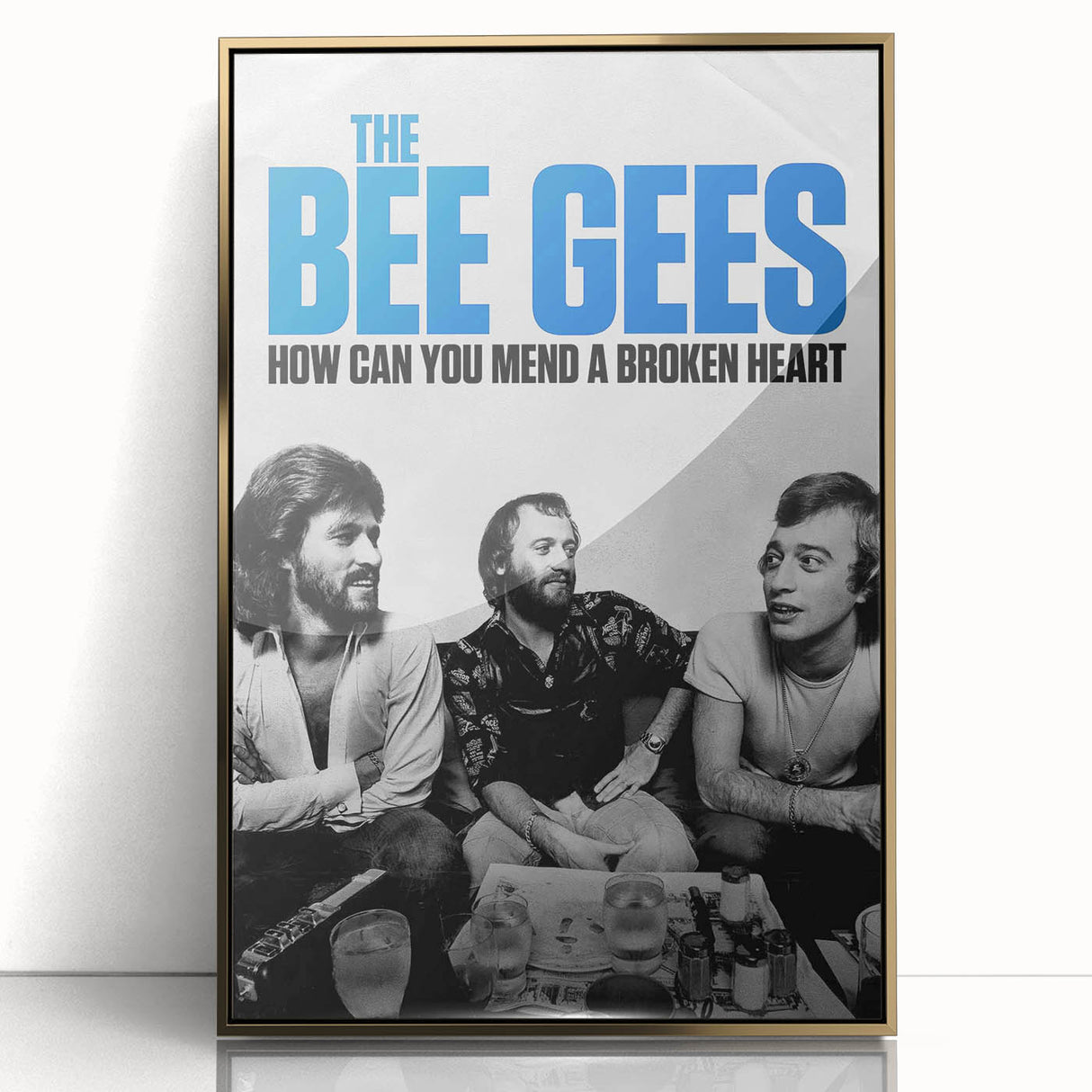 The Bee Gees Vintage 2020s Poster – Retro Music Film Wall Art Print