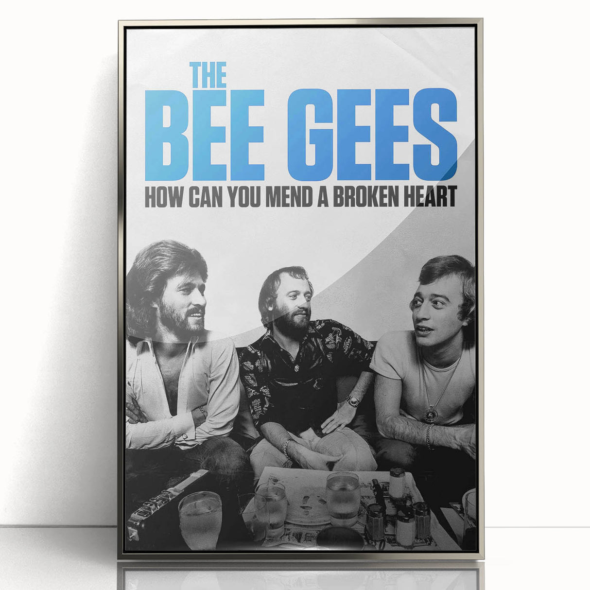 The Bee Gees Vintage 2020s Poster – Retro Music Film Wall Art Print