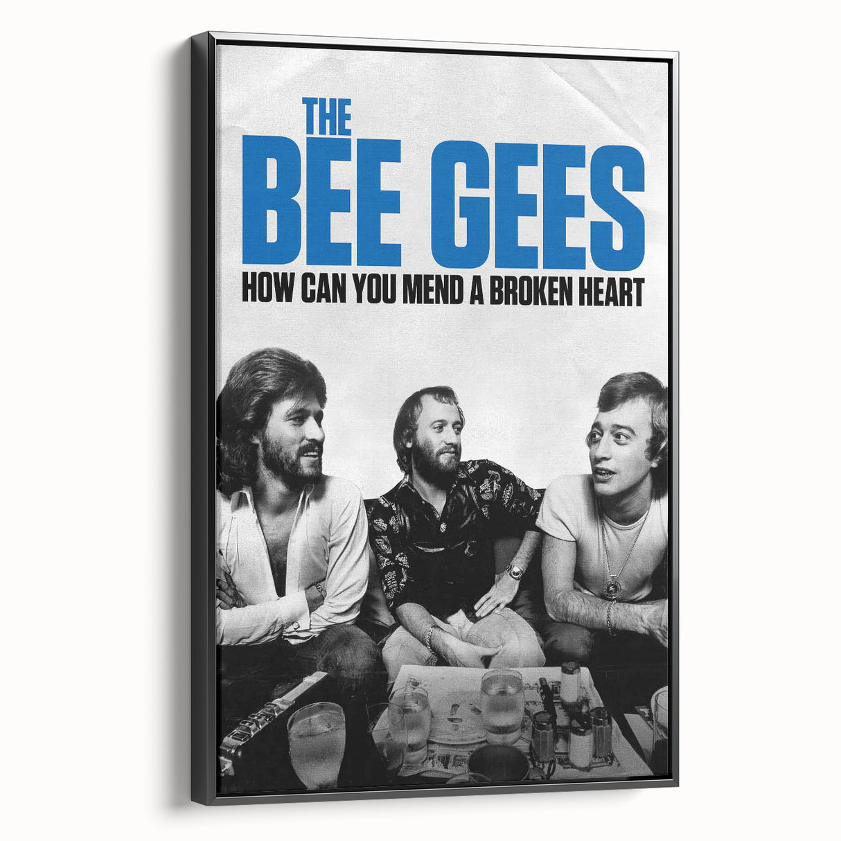The Bee Gees Vintage 2020s Poster – Retro Music Film Wall Art Print