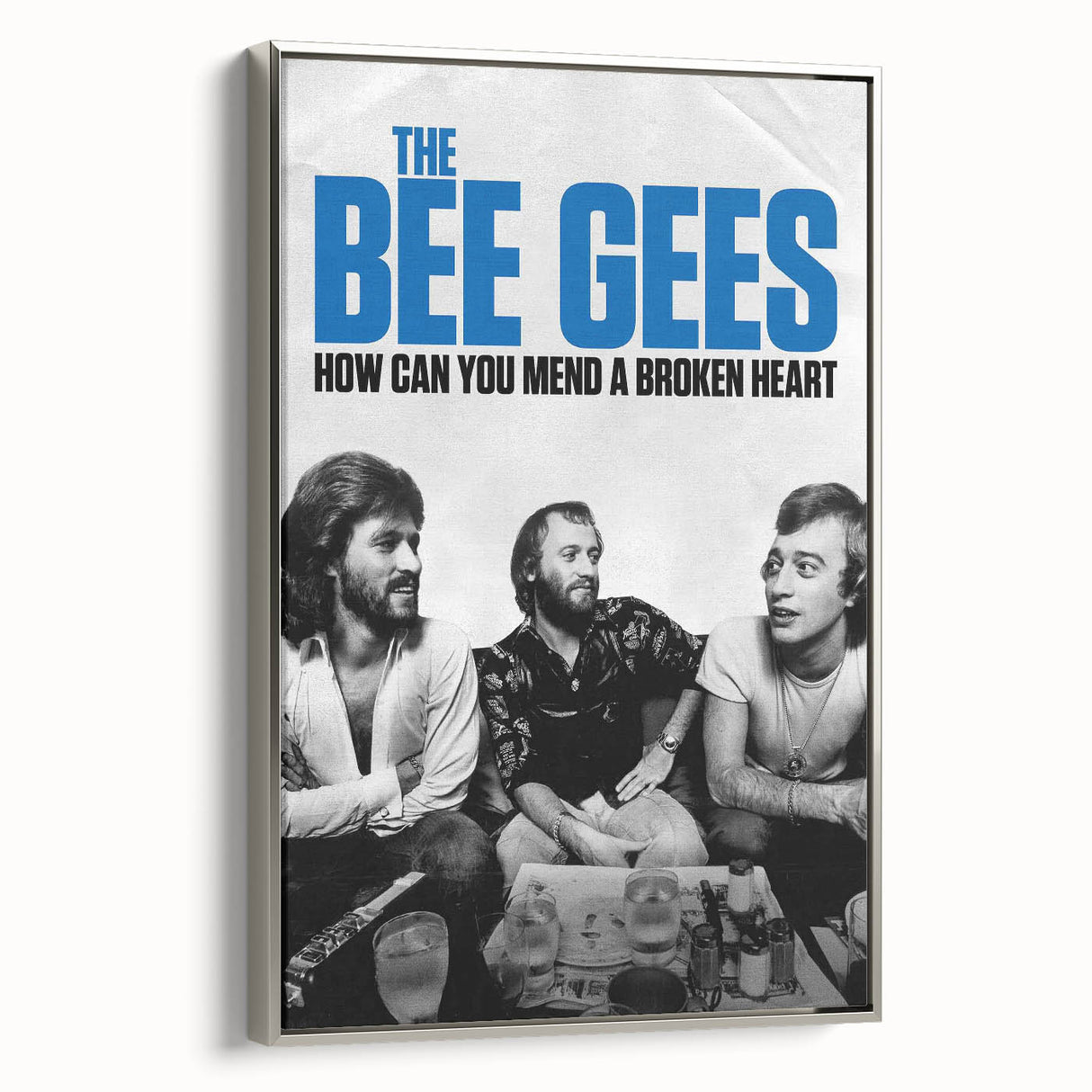 The Bee Gees Vintage 2020s Poster – Retro Music Film Wall Art Print