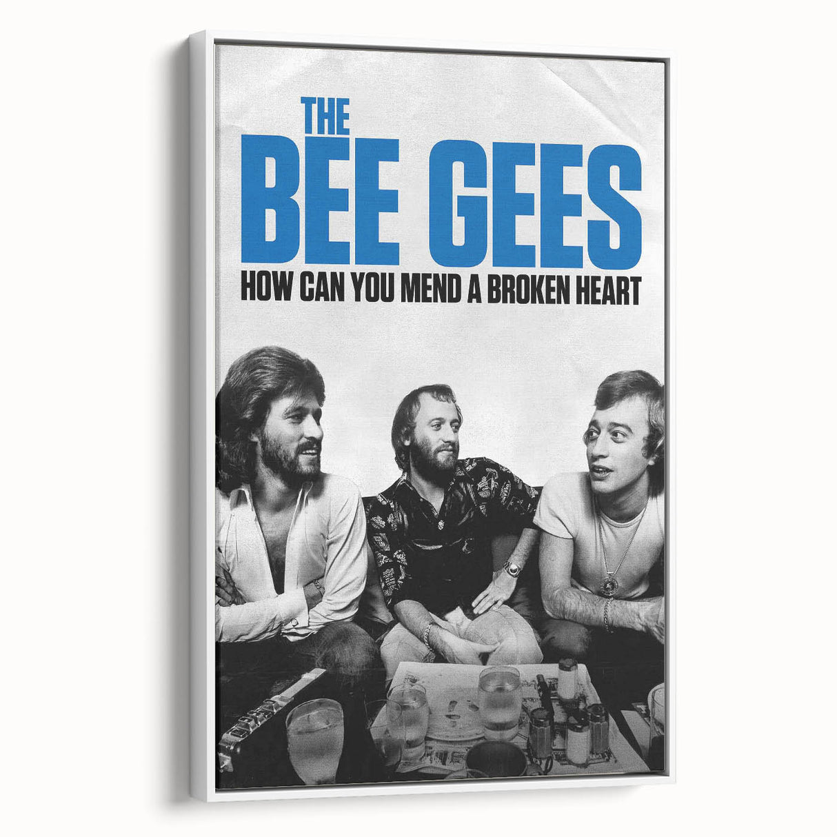 The Bee Gees Vintage 2020s Poster – Retro Music Film Wall Art Print