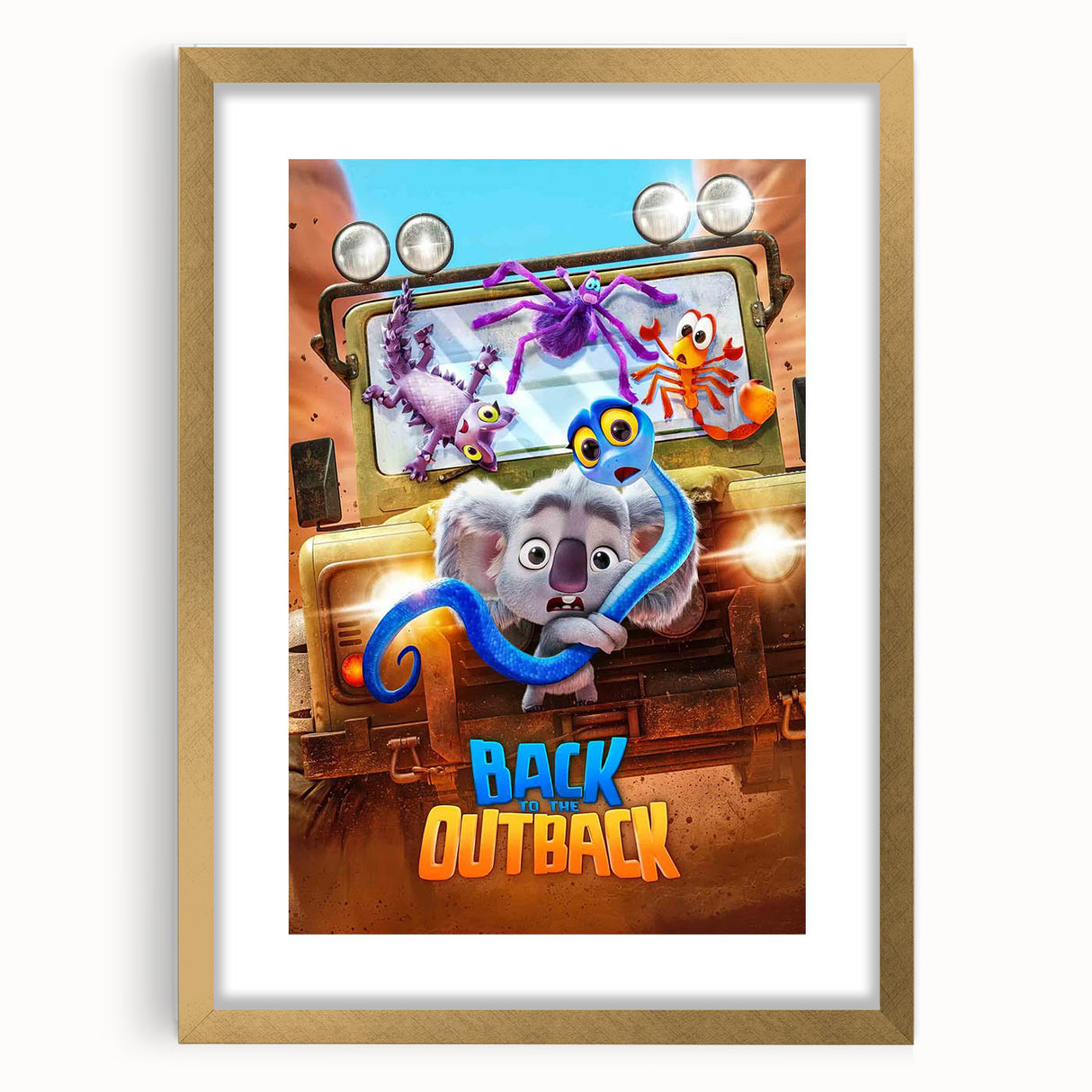 2020s Vintage Movie Poster – Back to the Outback Retro Film Art