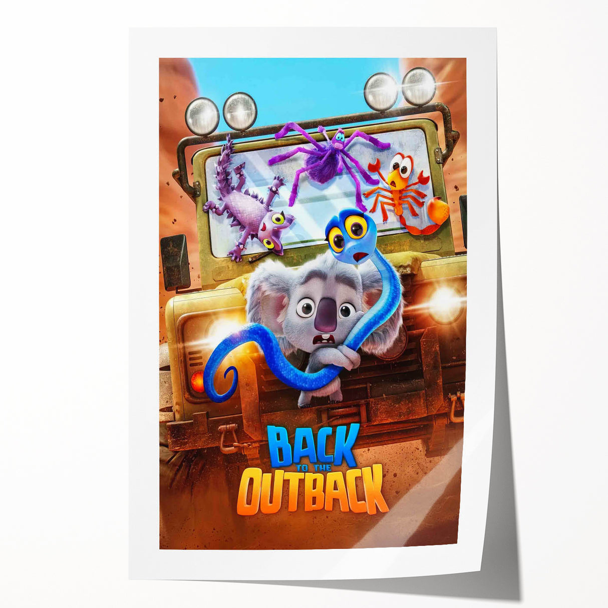 2020s Vintage Movie Poster – Back to the Outback Retro Film Art