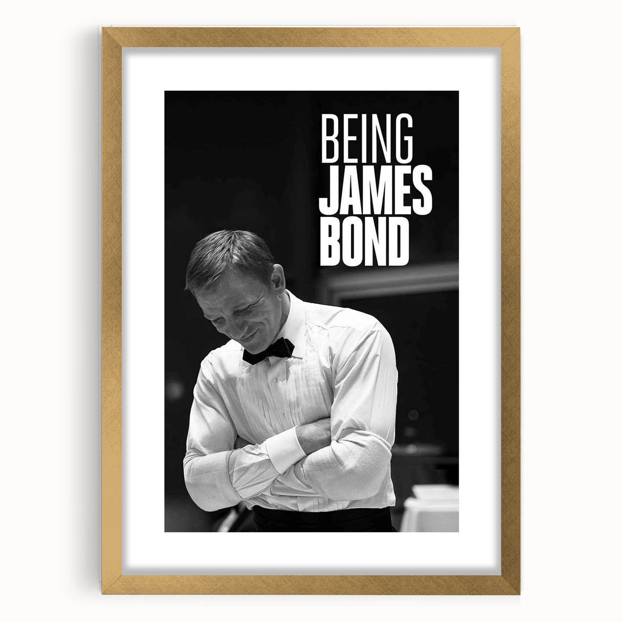 2020s Vintage Movie Poster - Being James Bond Retro Film Art