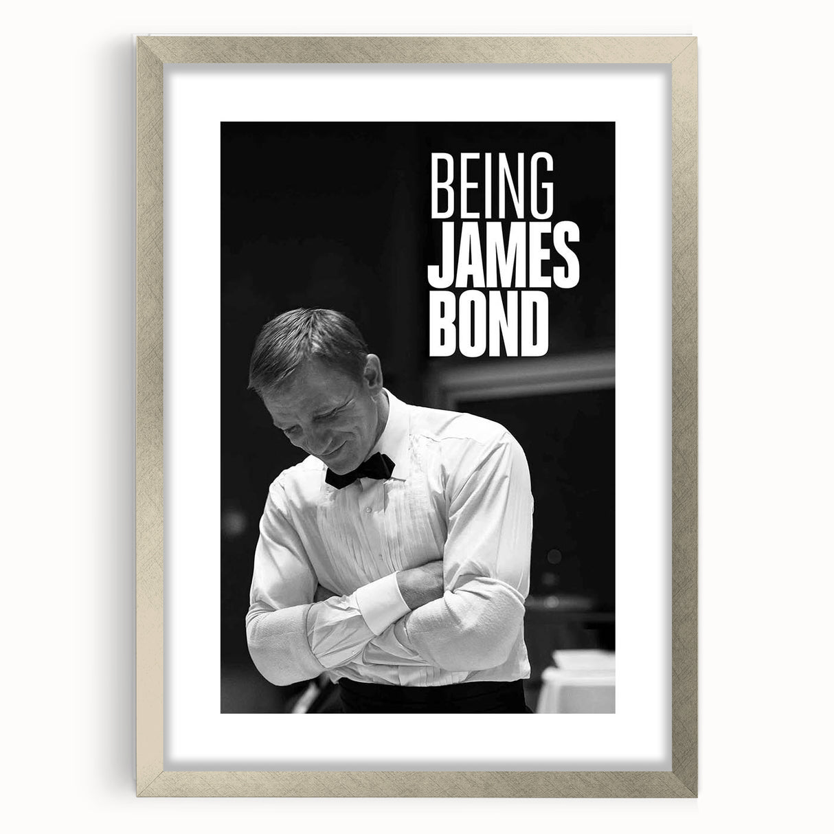 2020s Vintage Movie Poster - Being James Bond Retro Film Art