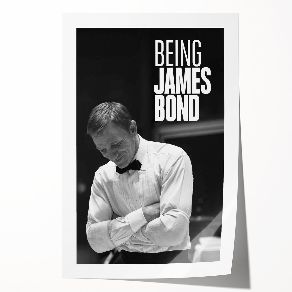 2020s Vintage Movie Poster - Being James Bond Retro Film Art