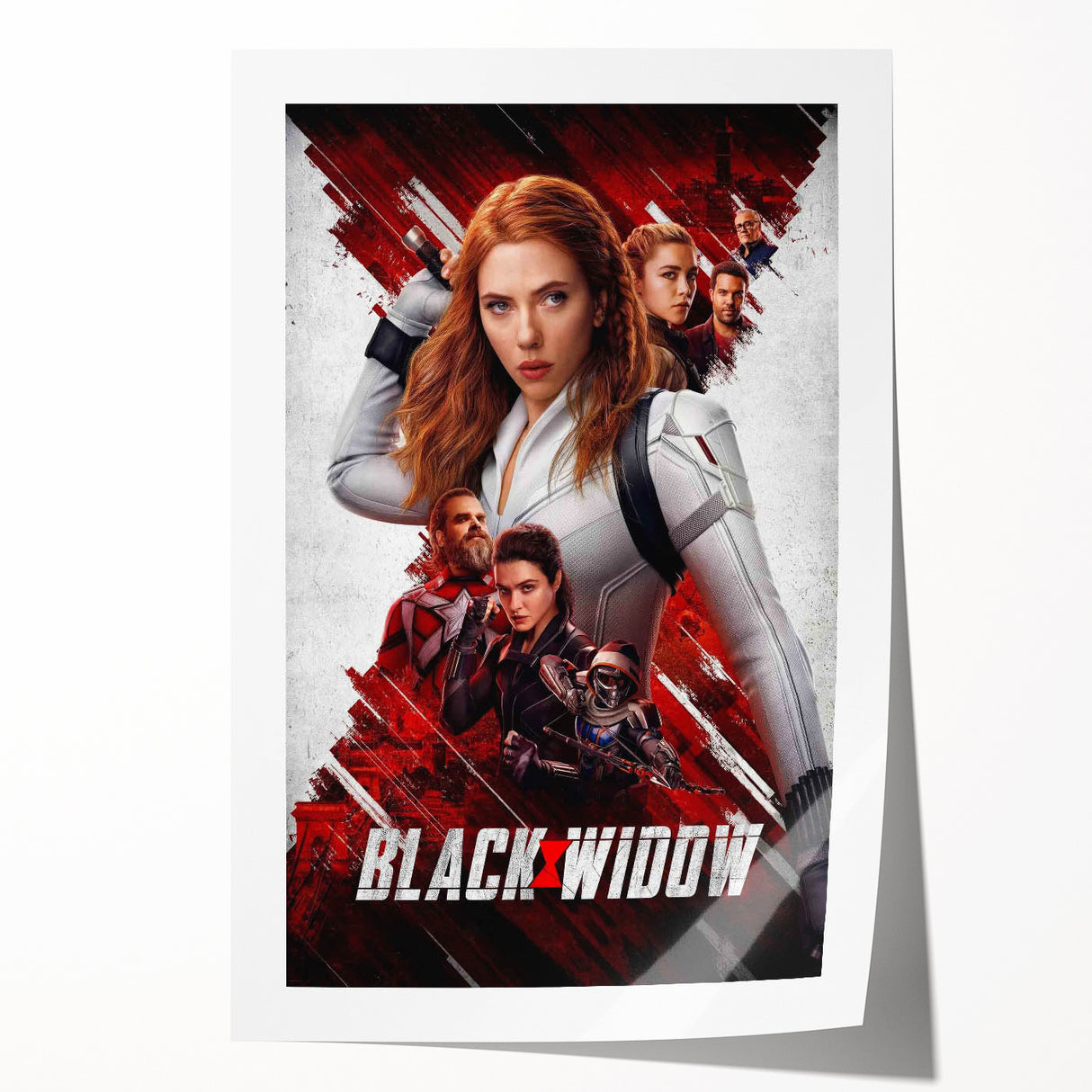 2020s Vintage Movie Poster - Black Widow Retro Film Art