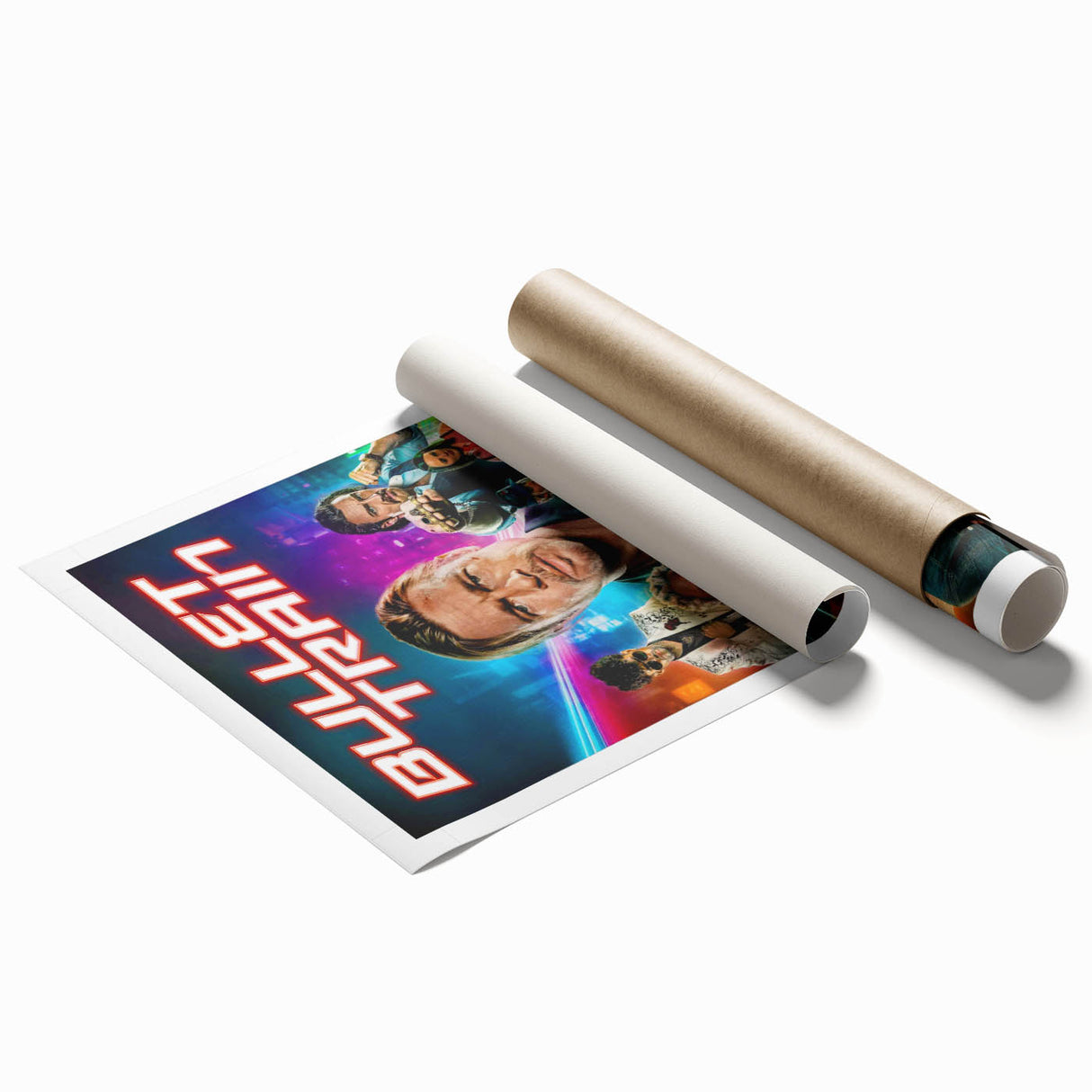 2020s Vintage Movie Poster - Bullet Train Retro Film Art