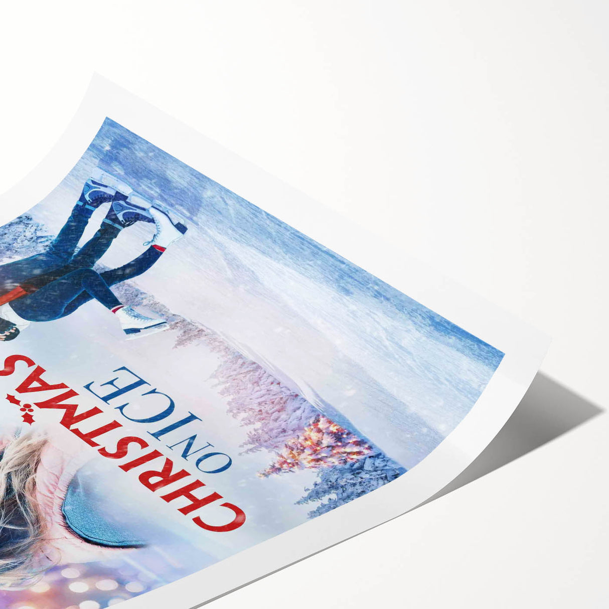 2020s Vintage Movie Poster – Christmas on Ice Retro Film Art