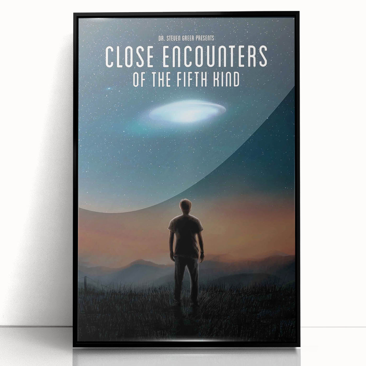 2020s Vintage Movie Poster – Close Encounters of the Fifth Kind Art