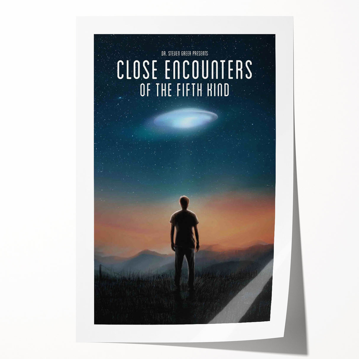 2020s Vintage Movie Poster – Close Encounters of the Fifth Kind Art