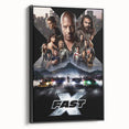 Fast X 2020s Vintage Movie Poster Retro Film Art Print