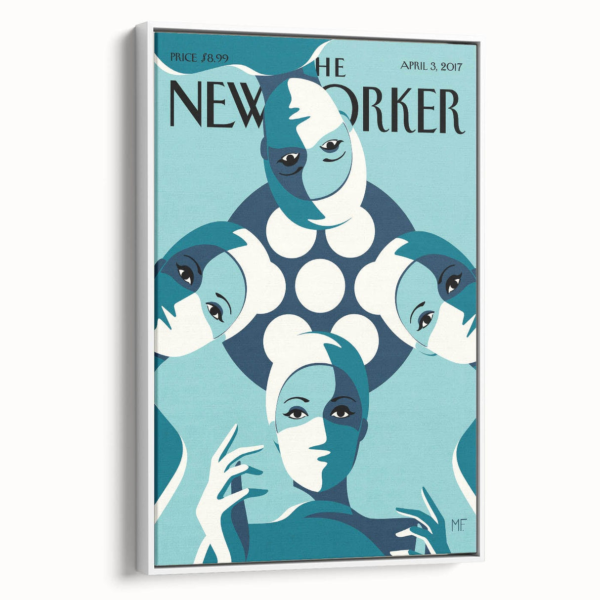 New Yorker Magazine April 3, 2017 – Modern Art Face Mask Design Poster