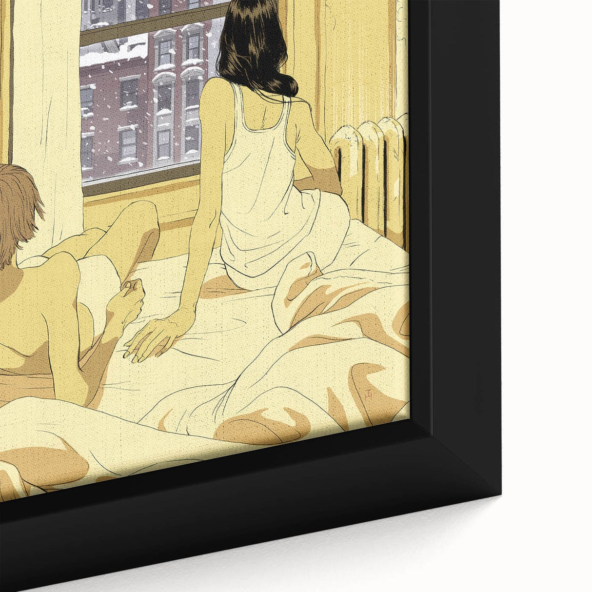 New Yorker February 10, 2014 – Cozy Winter Morning Window Art Print