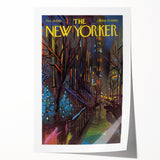 New Yorker December 18, 1965 – Vibrant Winter Cityscape Art Print