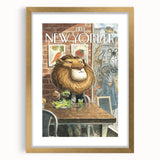 New Yorker Poster – April 7, 2014 Lion Cafe Art
