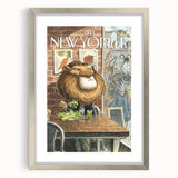 New Yorker Poster – April 7, 2014 Lion Cafe Art