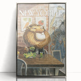New Yorker Poster – April 7, 2014 Lion Cafe Art