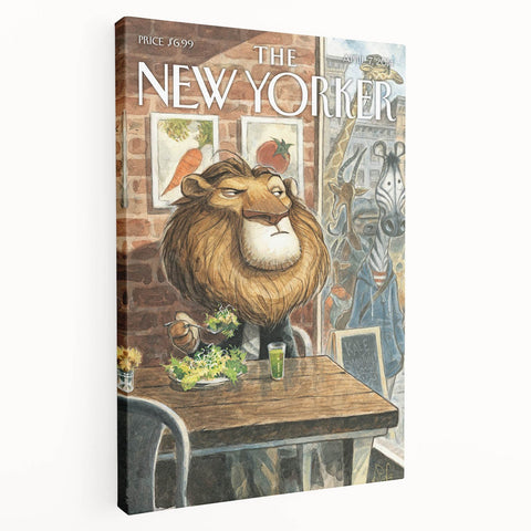 New Yorker Poster – April 7, 2014 Lion Cafe Art