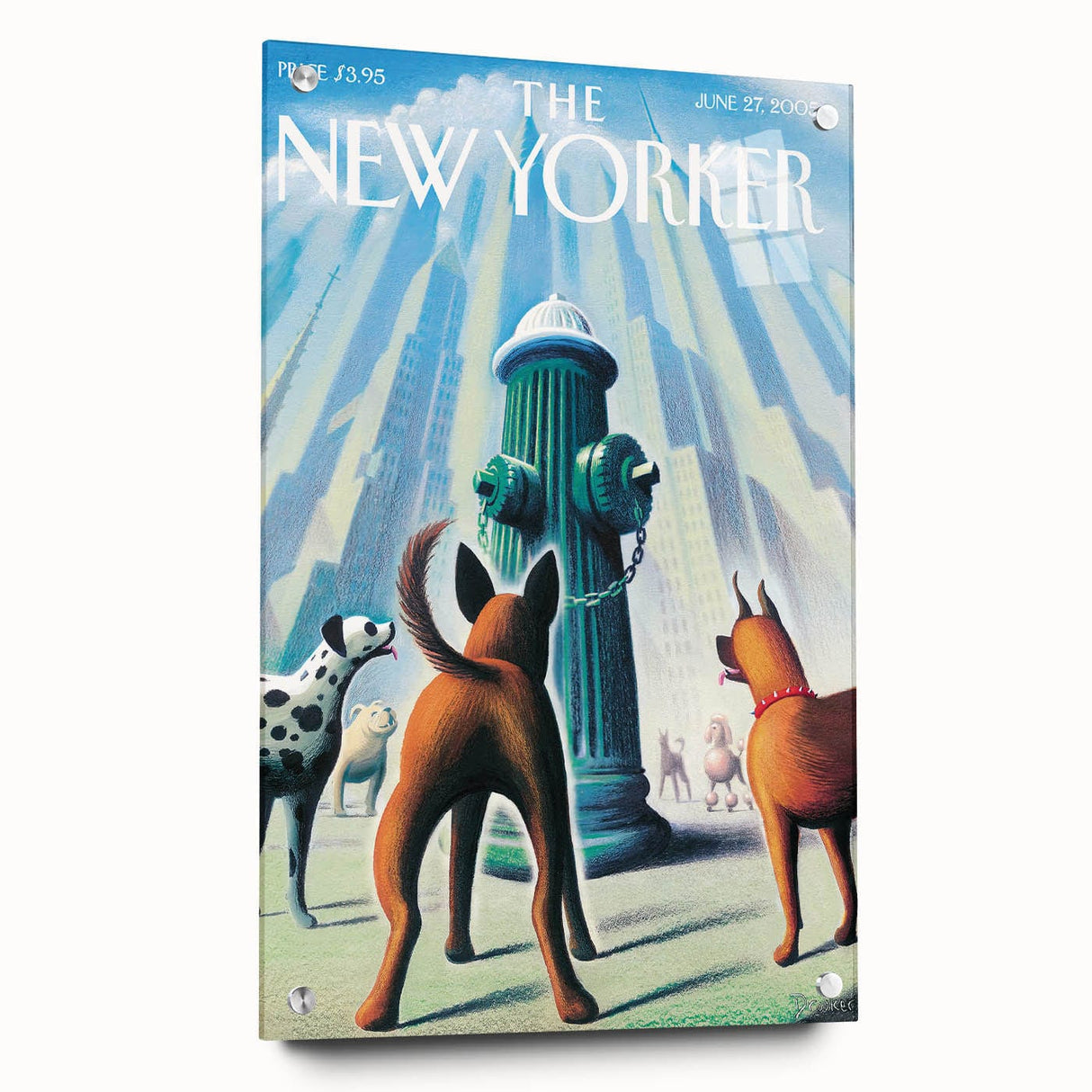 New Yorker Poster – June 27, 2005 Dog Hydrant Art