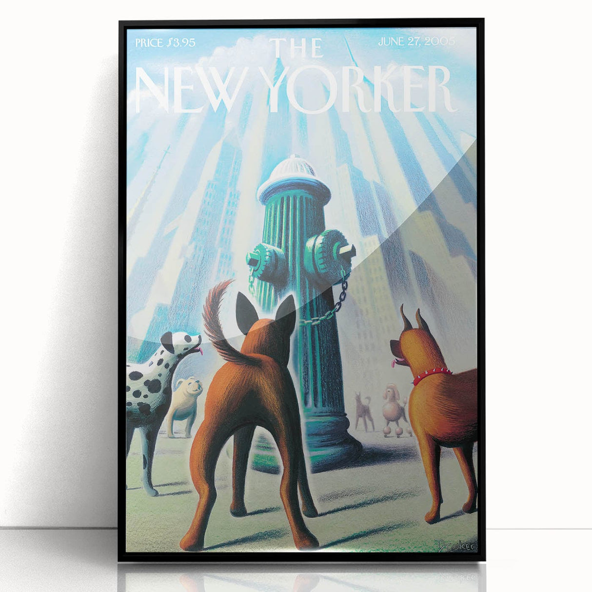 New Yorker Poster – June 27, 2005 Dog Hydrant Art