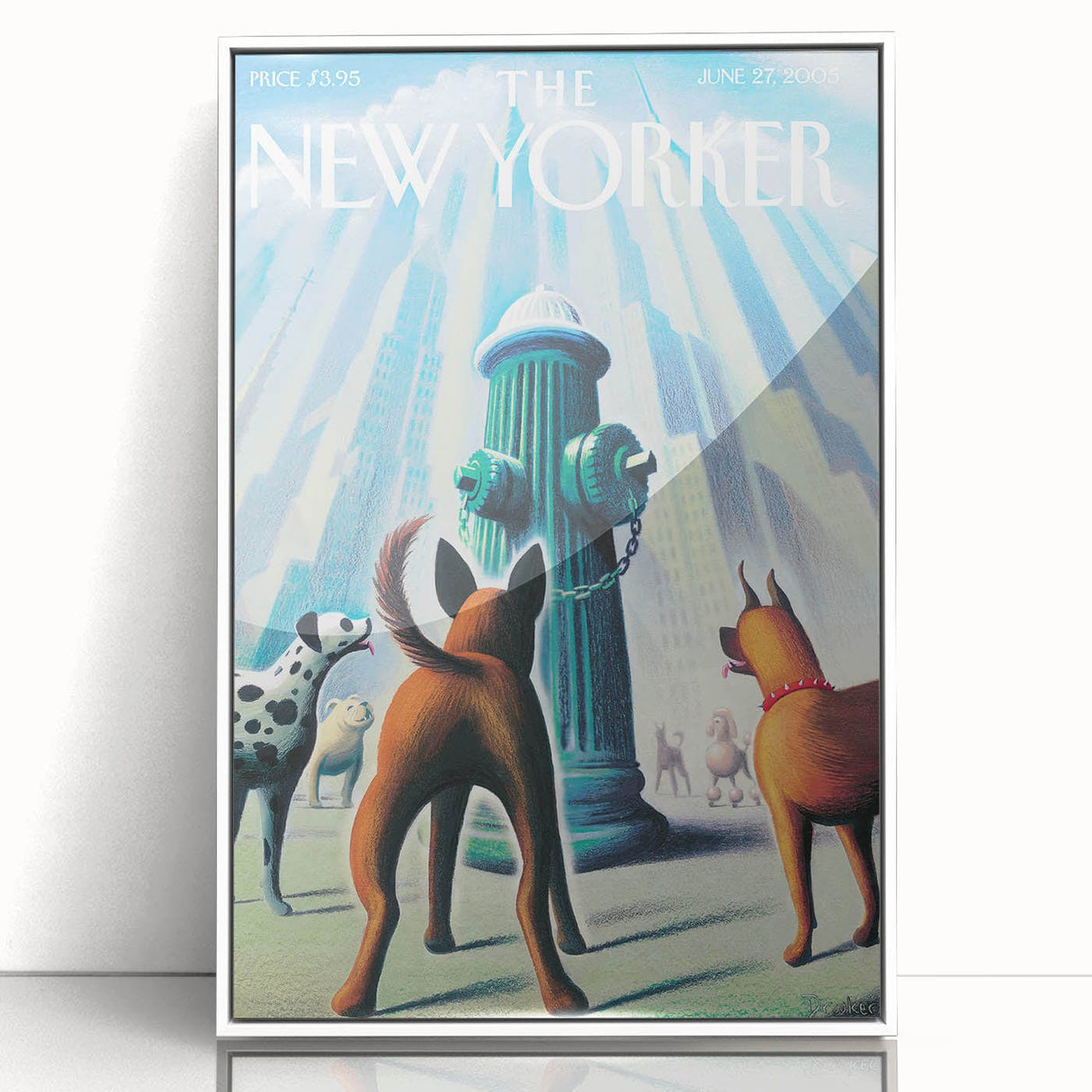 New Yorker Poster – June 27, 2005 Dog Hydrant Art