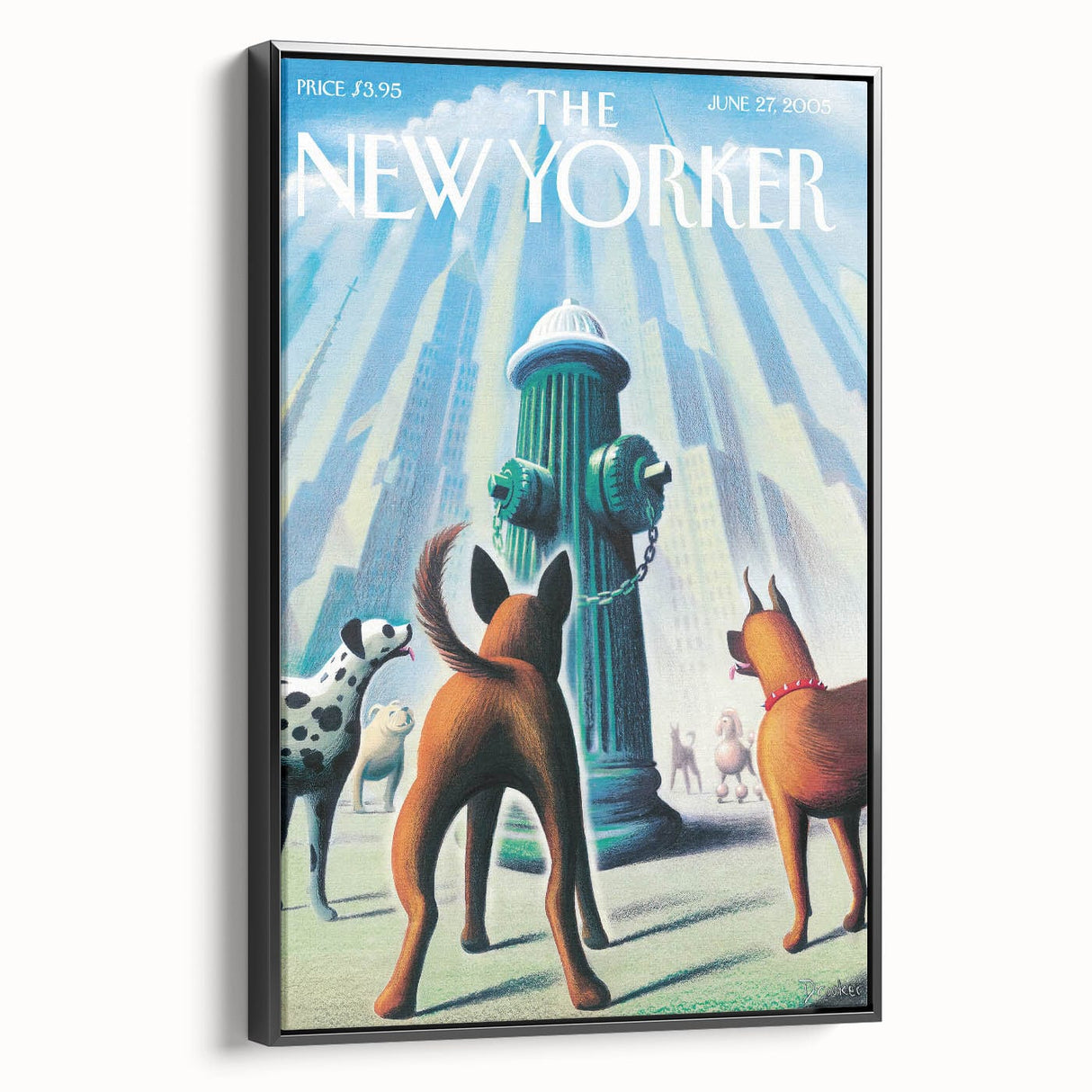 New Yorker Poster – June 27, 2005 Dog Hydrant Art