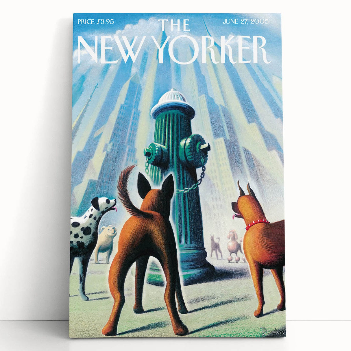 New Yorker Poster – June 27, 2005 Dog Hydrant Art