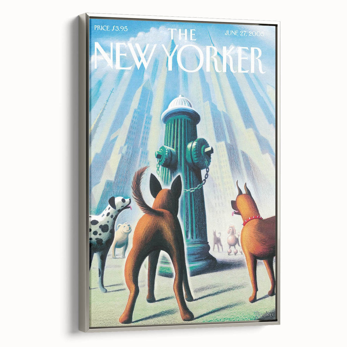 New Yorker Poster – June 27, 2005 Dog Hydrant Art