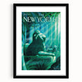 New Yorker Poster - 2011 Lion Statue in Waterfall Art Print