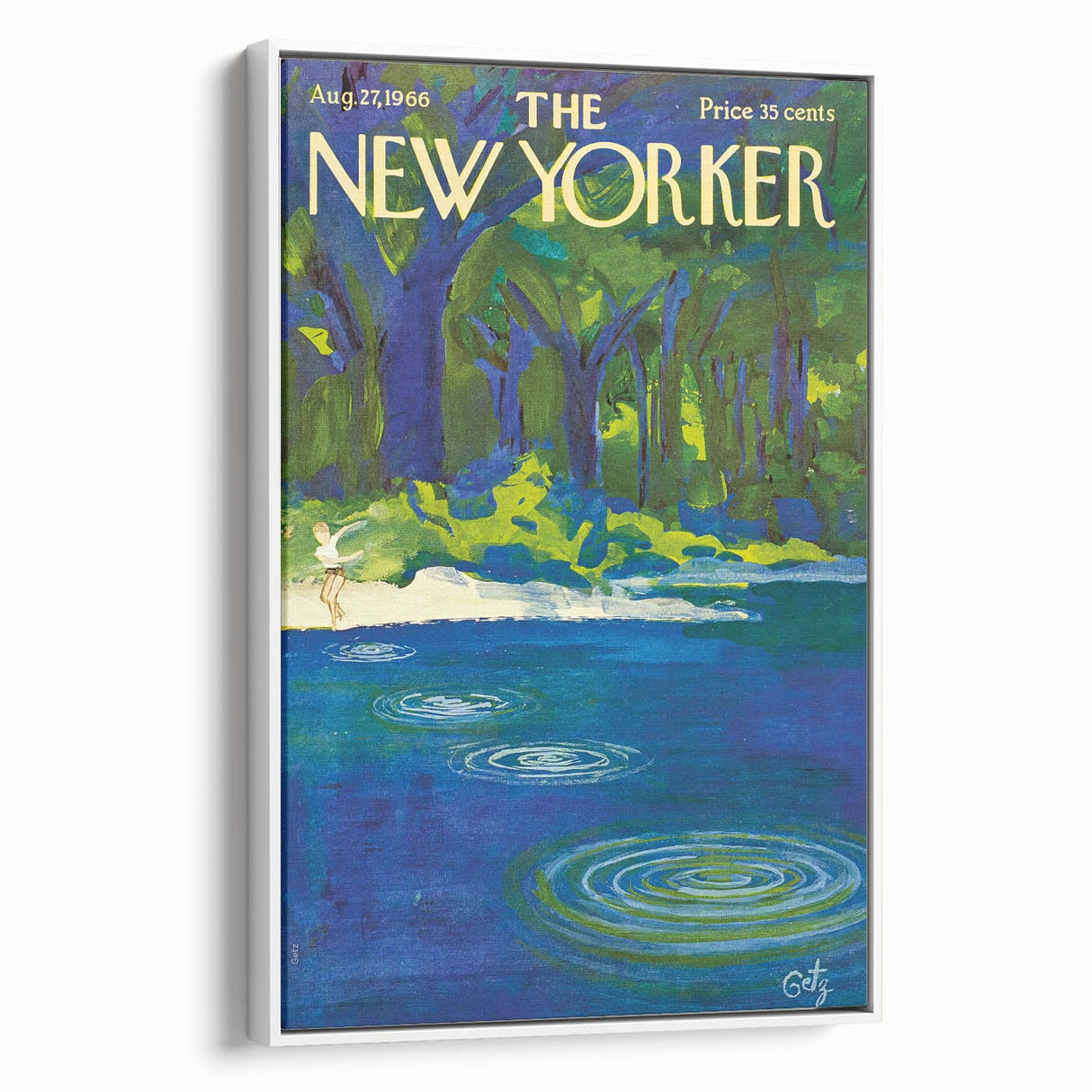 Vintage New Yorker Poster – August 1966 Cover Art