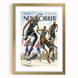 New Yorker Poster – May 10, 2021 Brooklyn Basketball Art