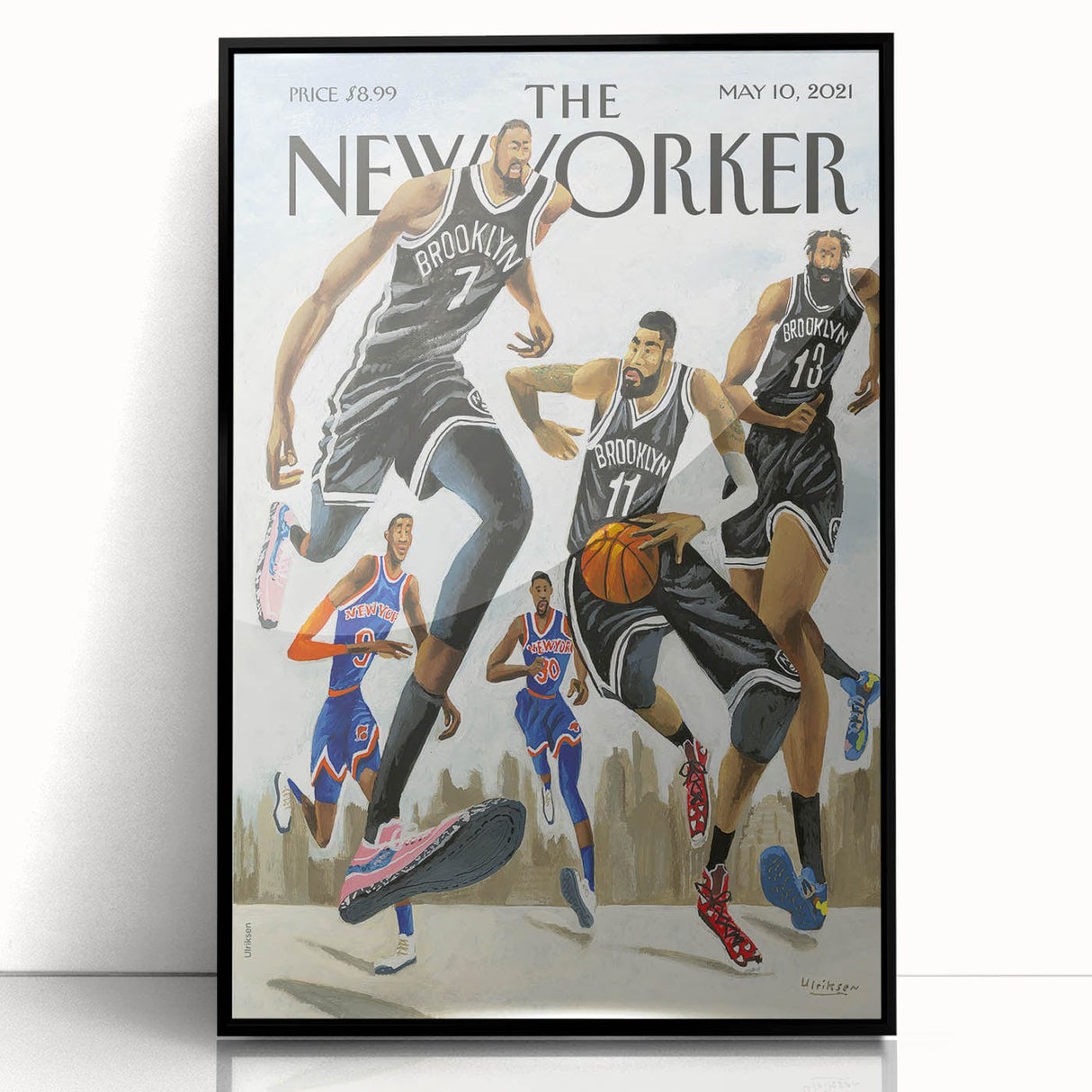 New Yorker Poster – May 10, 2021 Brooklyn Basketball Art