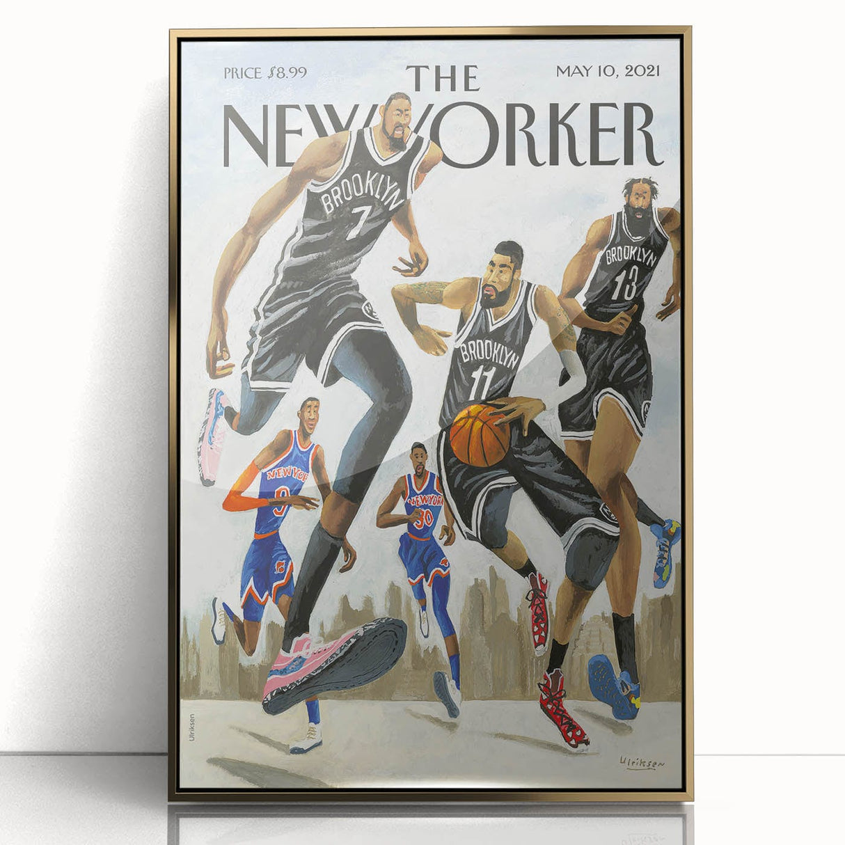 New Yorker Poster – May 10, 2021 Brooklyn Basketball Art