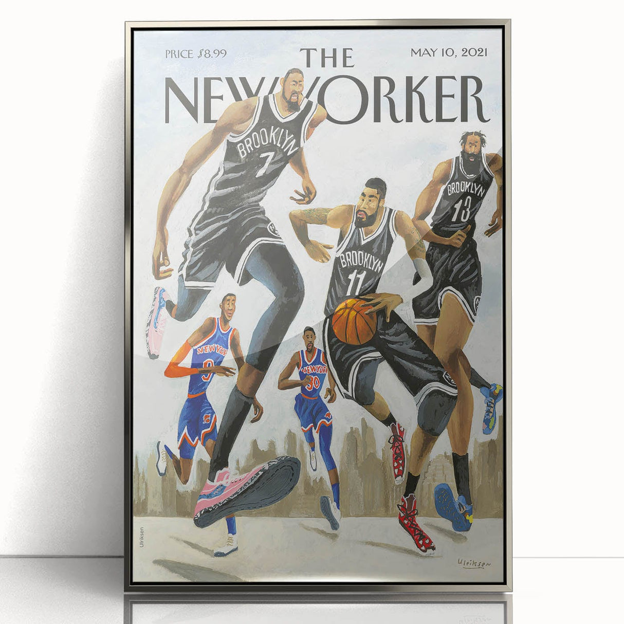New Yorker Poster – May 10, 2021 Brooklyn Basketball Art
