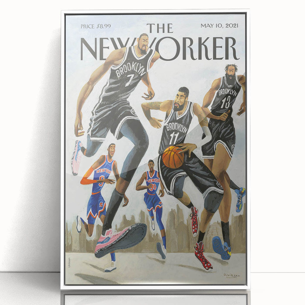 New Yorker Poster – May 10, 2021 Brooklyn Basketball Art