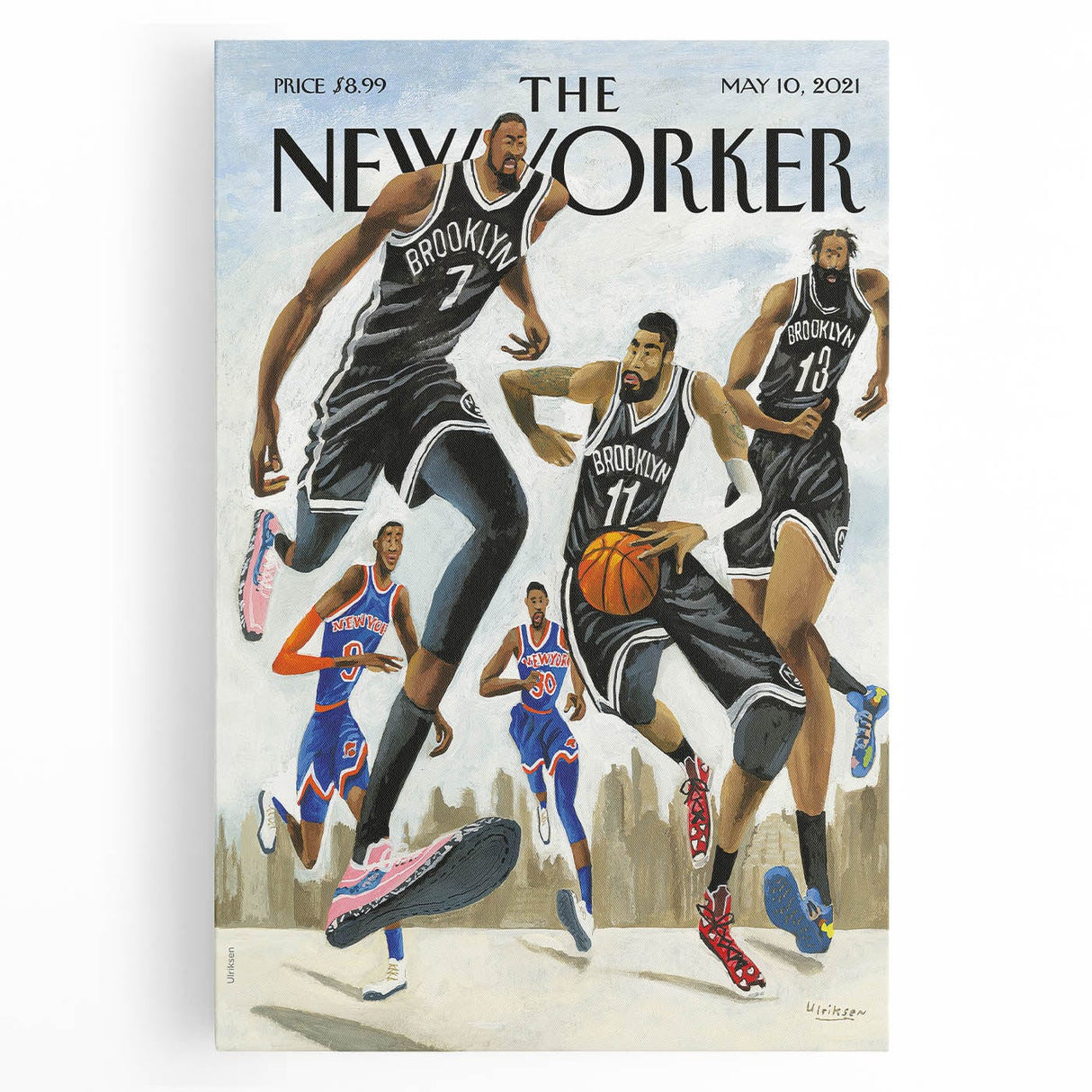 New Yorker Poster – May 10, 2021 Brooklyn Basketball Art
