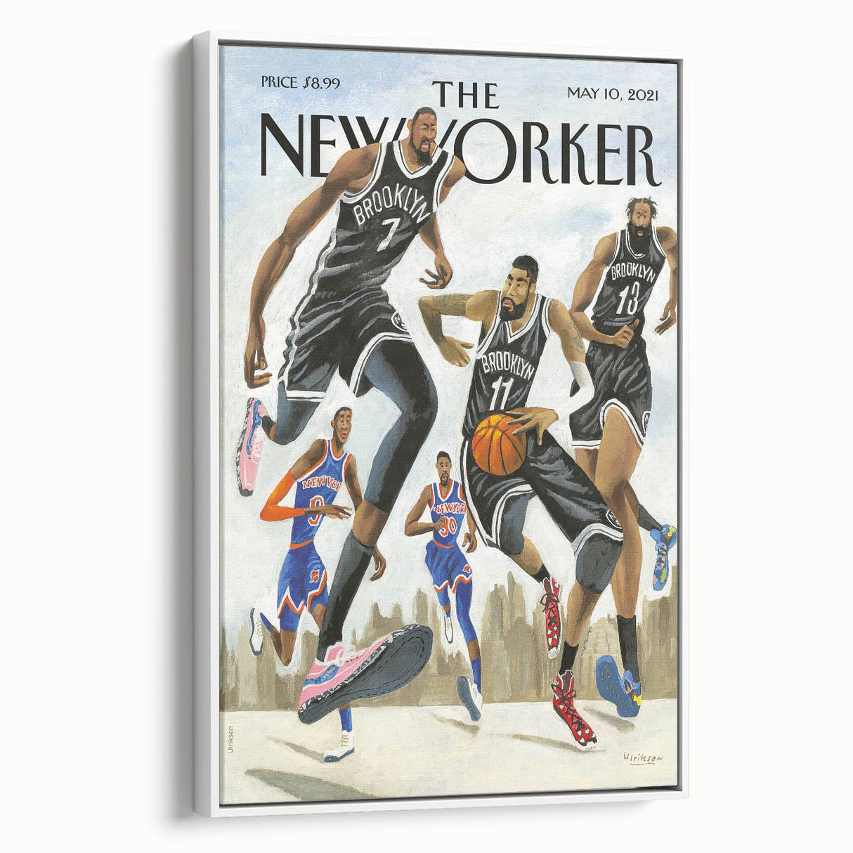 New Yorker Poster – May 10, 2021 Brooklyn Basketball Art