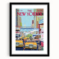 New Yorker Magazine Cover Art - Welcome Back Dodgers City Scene Poster