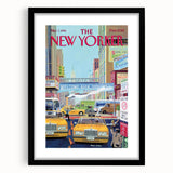 New Yorker Magazine Cover Art - Welcome Back Dodgers City Scene Poster