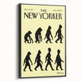 New Yorker Magazine Cover Art: Evolution of Mankind Poster