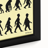 New Yorker Magazine Cover Art: Evolution of Mankind Poster