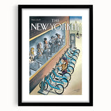 New Yorker Magazine Art - Cycling in the City Poster