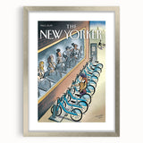 New Yorker Magazine Art - Cycling in the City Poster