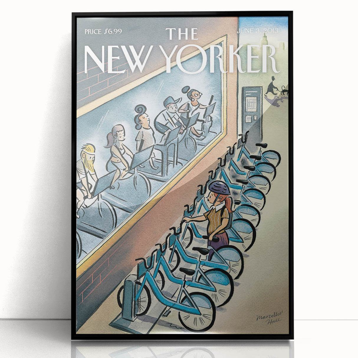 New Yorker Magazine Art - Cycling in the City Poster
