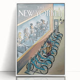 New Yorker Magazine Art - Cycling in the City Poster