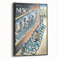 New Yorker Magazine Art - Cycling in the City Poster
